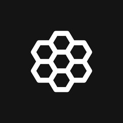 Jar vector icon with cap isolated on background. Honey symbol