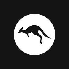 Kangaroo vector icon isolated on background. Animal symbol