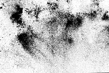 black sand with spots isolated on white