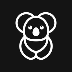 Koala bear icon animal symbol, logo, symbol