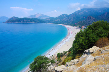 Coastline in Oludeniz, Turkey