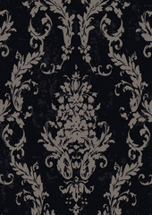 seamless damask pattern retro vintage