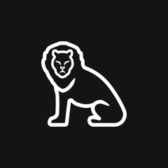 Lion vector icon. Key ideas is business, design, branding