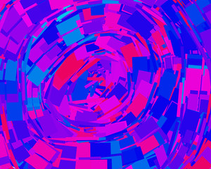 Abstract background blue purple pink color. Backdrop for design with geometric circle rectangle abstract pattern. Beautiful decoration