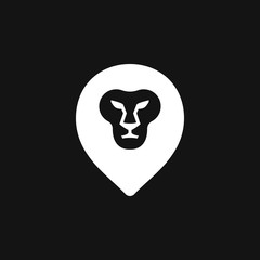 Lion vector icon. Key ideas is business, design, branding