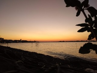 sunset on the beach