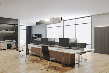 Modern coworking office interior