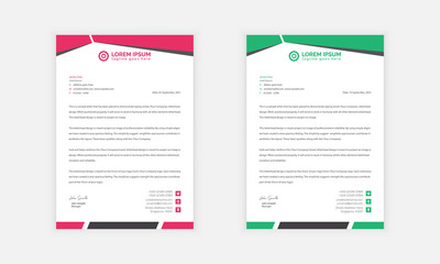 Obraz premium Business Letterhead Design Template
