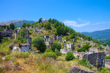Ghost Town Kayakoy in Turkey