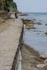 Hiking track at the slovenian coast