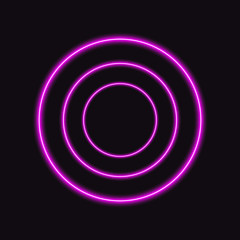 circle with blurred halo