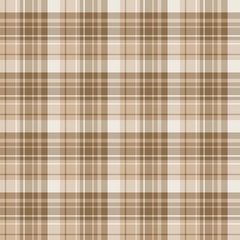 Seamless pattern in spring brown colors for plaid, fabric, textile, clothes, tablecloth and other things. Vector image.