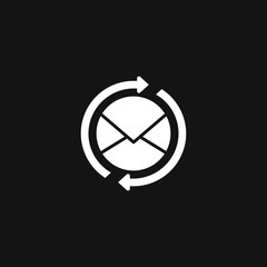 Mail vector icon. Illustration isolated for graphic and web design.