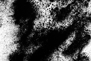 Obraz premium black sand with spots isolated on white