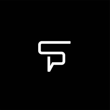 letter sp logo design vector image , letter sp logo  , sp logo , letter sp logo line , logo letter sp combination 