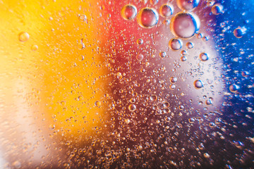 The cosmos or planets of the universe is a cosmic abstract psychedelic background. Abstract atom...