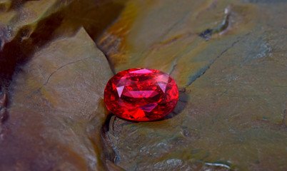 ruby Is red gem Beautiful by nature For making expensive jewelry	