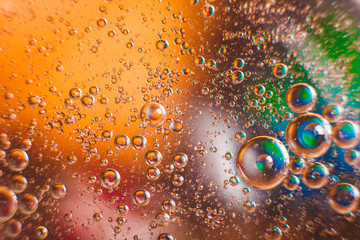 The cosmos or planets of the universe is a cosmic abstract psychedelic background. Abstract atom...