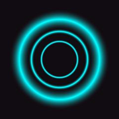 Neon vector circle