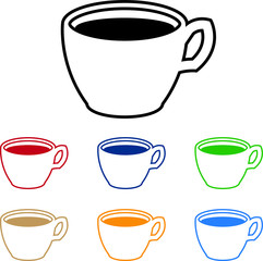 coffee cup vector icon
