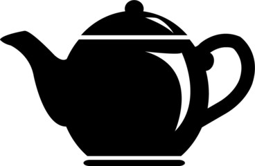 Teapot kettle icon, tea vector icon