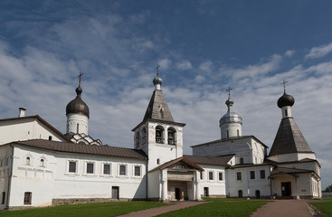 Fototapeta na wymiar Ferapontov Belozersky monastery. Monastery of the Russian Orthodox Church in summer day. Vologda Region. Russia