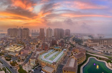 Naklejka premium Porto Arabia - The Pearl Qatar