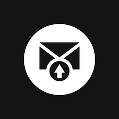 Message icon, vector symbol for design. Cat sign