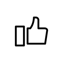 thumb up line icon