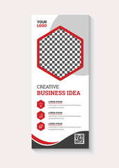 Roll up banner design for business promotion