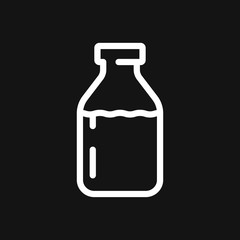 Milk icon, symbols for fresh natural food design