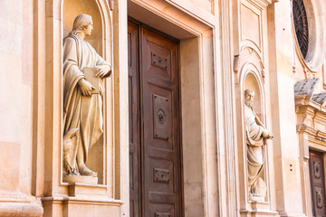 Parma, Italy. Beautiful architecture of catholic church (Chiesa di San Giovanni Evangelista).