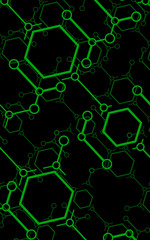 Graphic images representing medical science for use as a background.