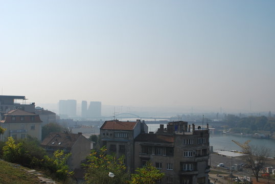 panorama of the old town Belgrade
