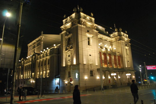 night view of Belgrade