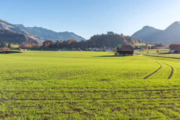 Gruy&egrave;re castle fall's view