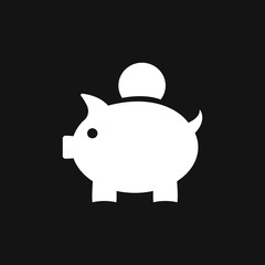 Moneybox icon. Modern flat design isolated on background