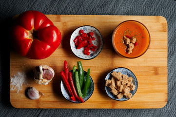 Gazpacho ingredients