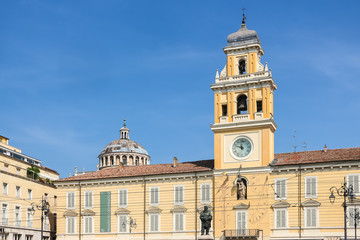 Fototapeta na wymiar Parma, Italy. Beautiful architecture of Parma city centre.