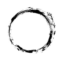 Grunge Brush Stroke Circle