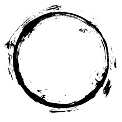 Grunge Brush Stroke Circle