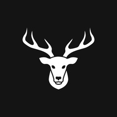 Moose icon isolated on background, animal symbol
