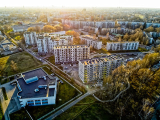 residential district of Riga, Purvciems from above