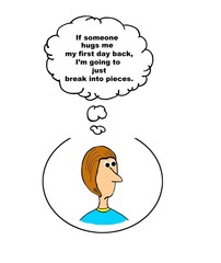 Woman will just break into pieces