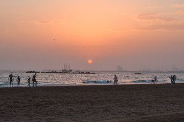 Fototapeta premium Sunset at marokko 