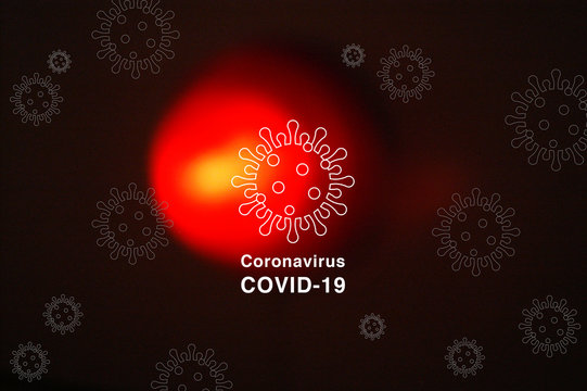 コロナウイルス　イメージ　COVID-19 