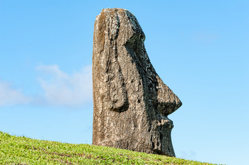 Rano Raraku, Easter Island, the quarry of the Moai.