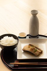 鯖の味噌煮定食