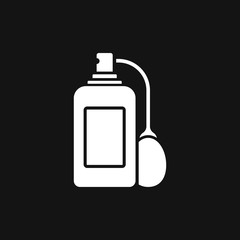 Perfume icon. Vector isolated silhouette, Cosmetics Perfume Bottles