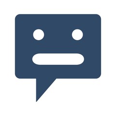 Chatbot icon in trendy flat style. Artificial intelligence sign.